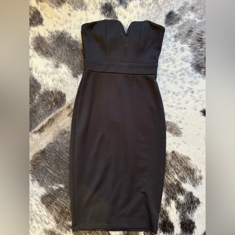 Speechless Notched Strapless Midi Dress (Nordstrom)